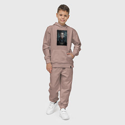 Костюм хлопковый детский Москва - персонаж, цвет: пыльно-розовый — фото 2