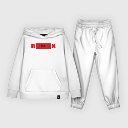 Костюм хлопковый детский Roblox деталь, цвет: белый