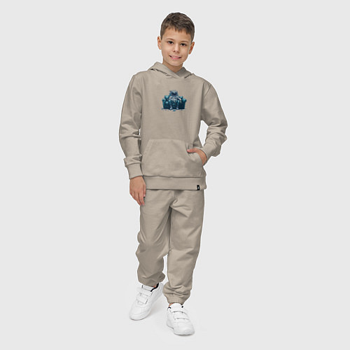 Детский костюм Астронавт-пришелец на диване / Миндальный – фото 4