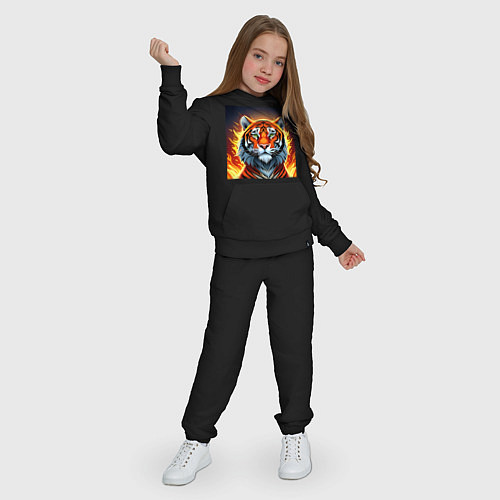 Детский костюм Огненный тигр / Черный – фото 3