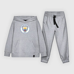 Костюм хлопковый детский Manchester City FC, цвет: меланж