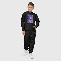 Костюм хлопковый детский Фиолетовый уличный фонарь, цвет: черный — фото 2