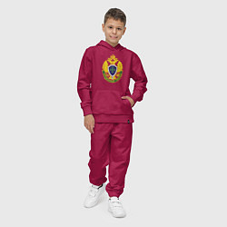 Костюм хлопковый детский Пограничные войска - герб, цвет: маджента — фото 2