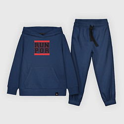 Костюм хлопковый детский Run Portland Trail Blazers, цвет: тёмно-синий