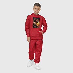 Костюм хлопковый детский Снуп Догг, цвет: красный — фото 2