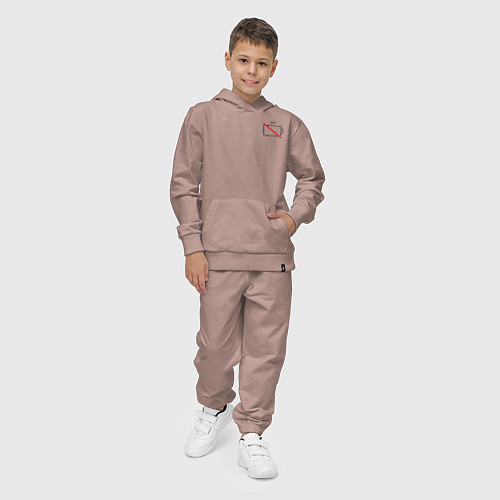 Детский костюм Разряженная батарейка - мини / Пыльно-розовый – фото 4