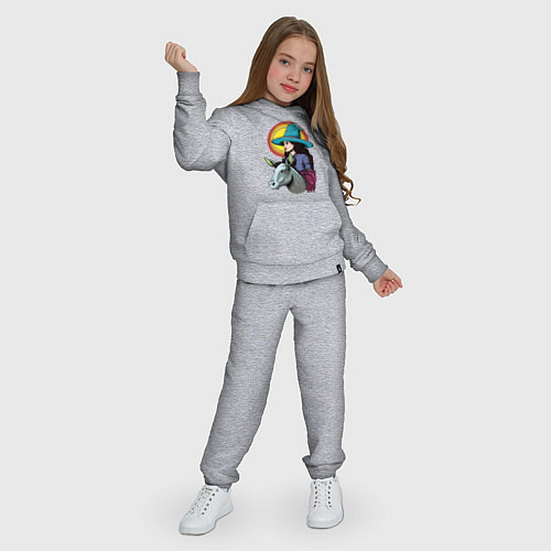 Детский костюм Ведьма и осел comic style / Меланж – фото 3