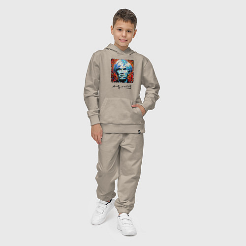 Детский костюм Andy Warhol - celebrity / Миндальный – фото 4