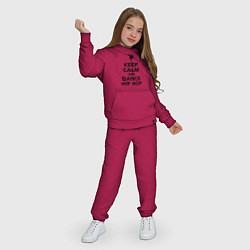 Костюм хлопковый детский Keep calm and dance hip hop, цвет: маджента — фото 2
