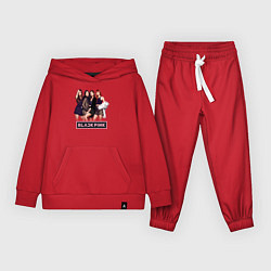 Костюм хлопковый детский Rose Blackpink kpop, цвет: красный