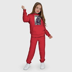 Костюм хлопковый детский Модный чувак из Чикаго - нейросеть, цвет: красный — фото 2