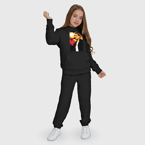Детский костюм Курт Кобейн с микрофоном / Черный – фото 3