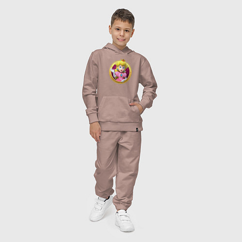 Детский костюм Пич значок / Пыльно-розовый – фото 4