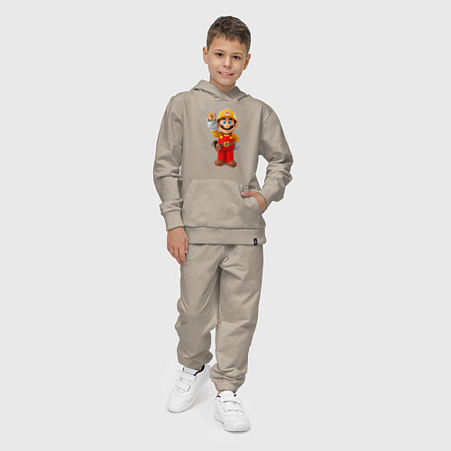 Детский костюм Марио-строитель / Миндальный – фото 4