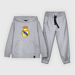 Костюм хлопковый детский Real madrid fc sport, цвет: меланж