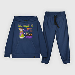 Костюм хлопковый детский Сладости на хеллоуин, цвет: тёмно-синий