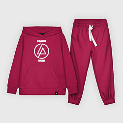 Костюм хлопковый детский Linkin Park logo, цвет: маджента