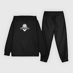 Костюм хлопковый детский Volleyball club, цвет: черный