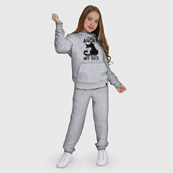 Костюм хлопковый детский I am not angry cat, цвет: меланж — фото 2