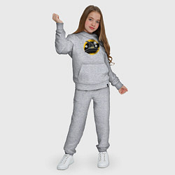 Костюм хлопковый детский Мультяшная шляпа ведьмы с черепами, цвет: меланж — фото 2