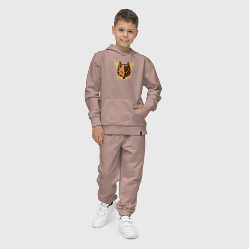 Детский костюм Electric fox / Пыльно-розовый – фото 4