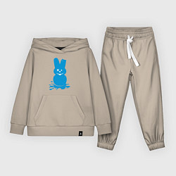 Костюм хлопковый детский Blue bunny, цвет: миндальный