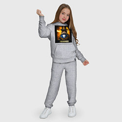 Костюм хлопковый детский Кот в цилиндре: вы гангстеры? нет, мы русские, цвет: меланж — фото 2