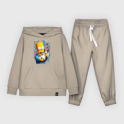 Детский костюм Bart Simpson with a kitten - ai art