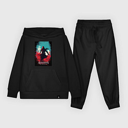 Детский костюм Assassins creed red blue abstract