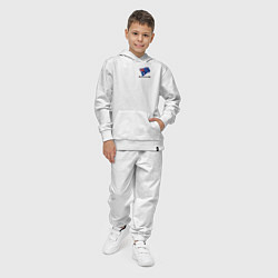 Костюм хлопковый детский Im Australian - motto, цвет: белый — фото 2