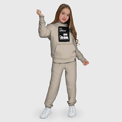 Костюм хлопковый детский Паркур и офис, цвет: миндальный — фото 2