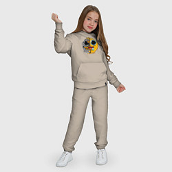 Костюм хлопковый детский Smile mood, цвет: миндальный — фото 2