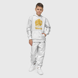 Костюм хлопковый детский Vault boy like print, цвет: белый — фото 2