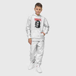 Костюм хлопковый детский Nirvana kurt donald cobain, цвет: белый — фото 2