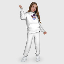 Костюм хлопковый детский Ramen spaceman, цвет: белый — фото 2