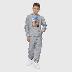 Костюм хлопковый детский Хвост Феи Нацу Драгнил Грей Фуллбастер, цвет: меланж — фото 2