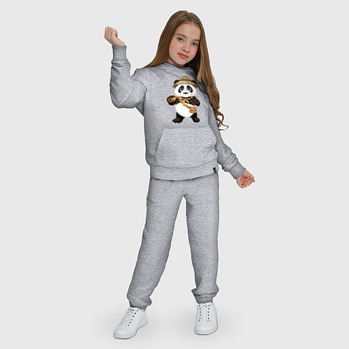 Детский костюм Веселая панда следопыт / Меланж – фото 3