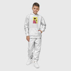 Костюм хлопковый детский J-hope Butter, цвет: белый — фото 2