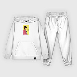 Костюм хлопковый детский J-hope Butter, цвет: белый