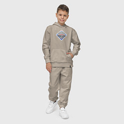 Костюм хлопковый детский Хьюстон Техас, цвет: миндальный — фото 2