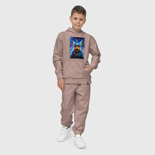 Детский костюм Pikachu brave cyber pilot - neon glow / Пыльно-розовый – фото 4