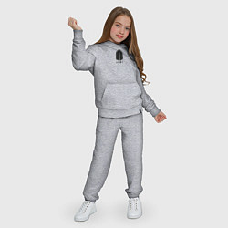 Костюм хлопковый детский BTS Army black, цвет: меланж — фото 2