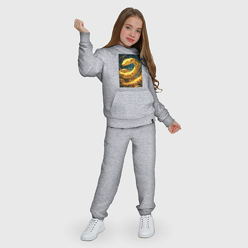 Детский костюм Золотая змея / Меланж – фото 3