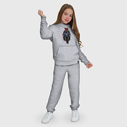 Костюм хлопковый детский Кабан байкер, цвет: меланж — фото 2