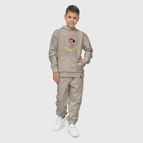 Детский костюм Flamingo all the way / Миндальный – фото 4