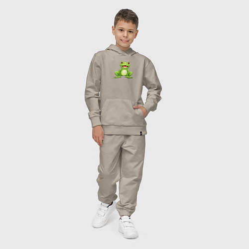 Детский костюм Веселая лягушка / Миндальный – фото 4