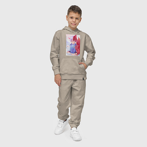 Детский костюм Моя геройская академия Сёто Тодороки лисы / Миндальный – фото 4