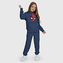 Костюм хлопковый детский Spider-Man text, цвет: тёмно-синий — фото 2
