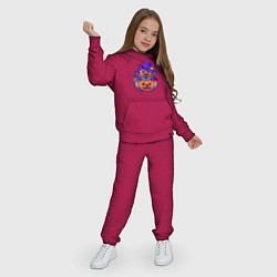 Костюм хлопковый детский Привидение тыква, цвет: маджента — фото 2