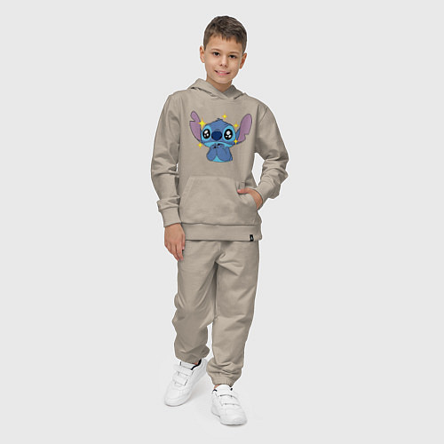 Детский костюм Stitch stars / Миндальный – фото 4